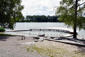 Bild vergrößern: Der Donauwurm ist neu gestaltet und ist startklar für die Badesaison