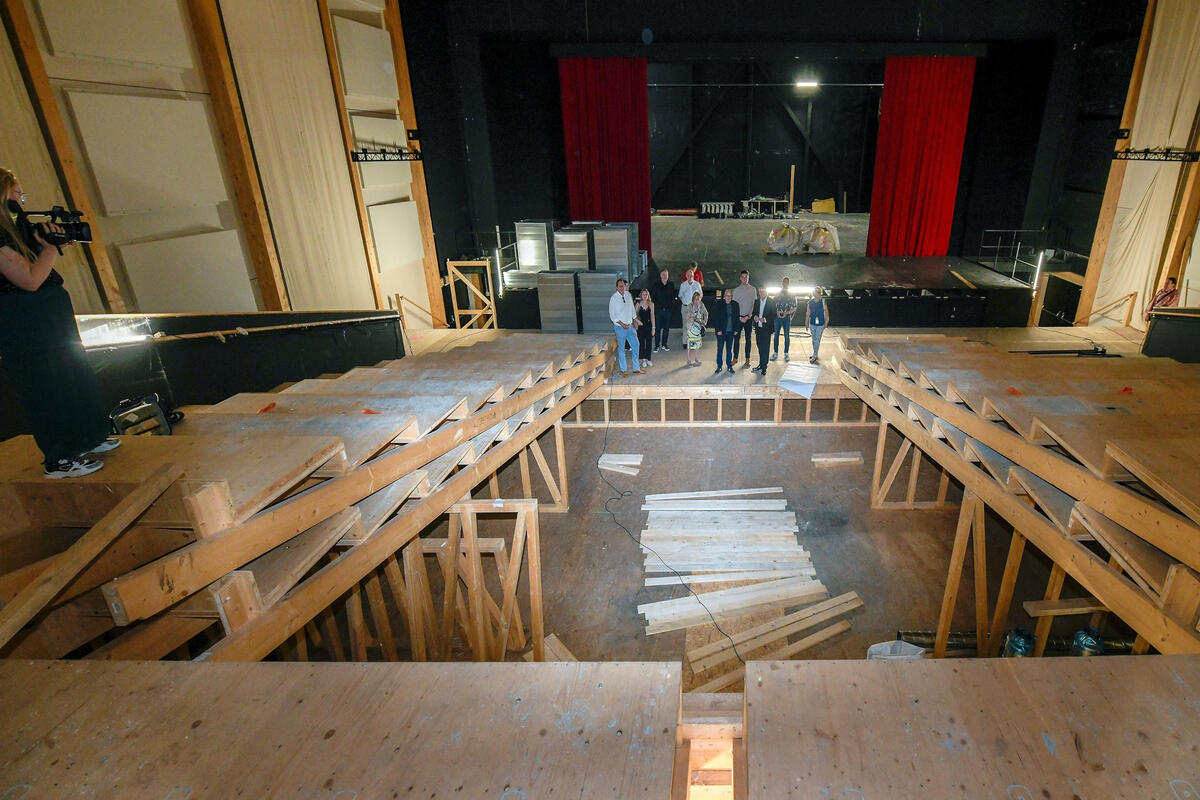 Besichtigung Holztheater