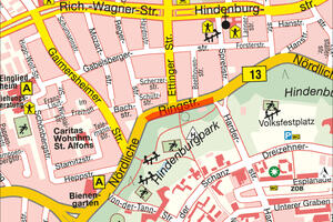 Bild vergrößern: Lageplan Nördl. Ringstraße