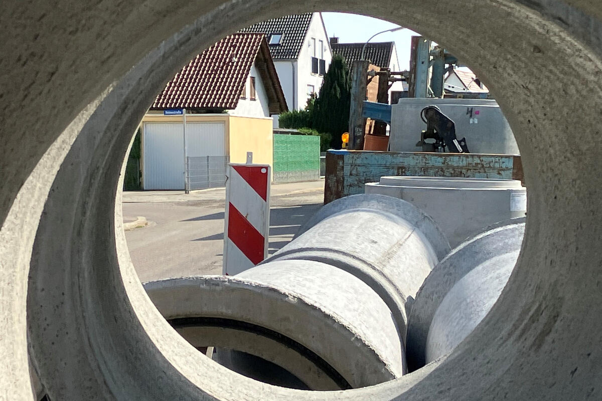 Kanalbaustelle Mitterweg