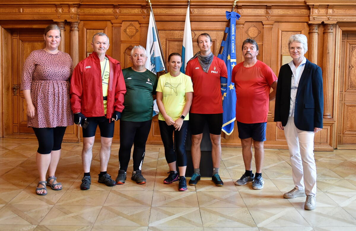 Gruppenfoto Tandemradler mit 2. Bürgermeisterin Dr. Dorothea Deneke-Stoll