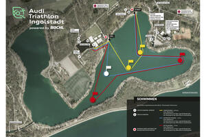 Bild vergrößern: Streckenplan Schwimmen