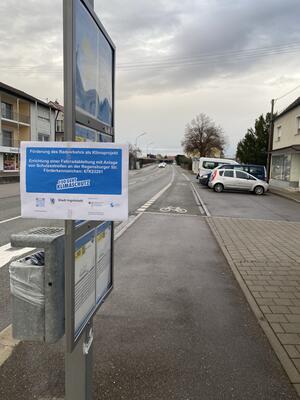 Fahrradableitung Regensburger Straße