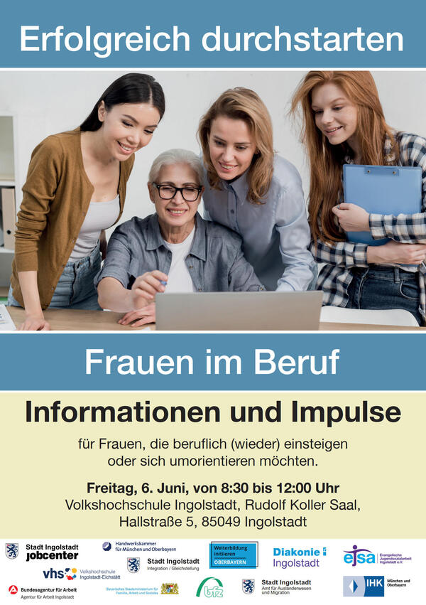 Bild vergrern: Flyer Frauen im Beruf 2025