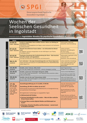 Bild vergrößern: Plakat zu den Wochen der Seelischen Gesundheit