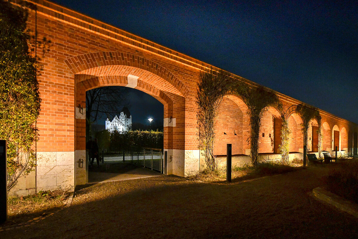 Beleuchtung _ Klenzepark _ Infanteriemauer