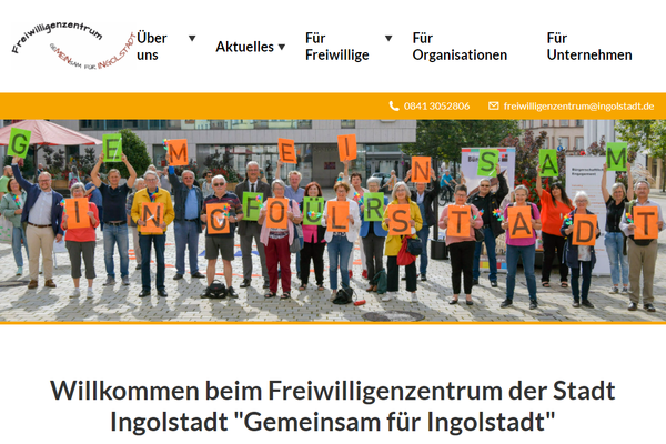Bild vergrößern: Freiwilligenzentrum Ingolstadt - Homepage