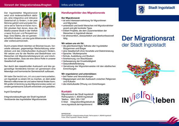 Bild vergrößern: Flyer Migrationsrat 1