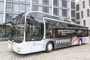 Hybridbus der Busflotte