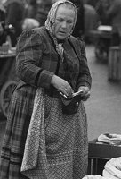 Wochenmarkt Ingolstadt 1955. Foto: Kurt Scheuerer