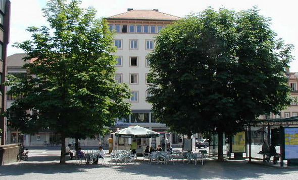 Rathausplatz. Foto: Kurt Scheuerer