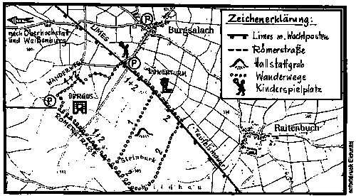 Plan zum Burgus. Zeichnung: Gck?